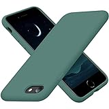 Cordking iPhone SE 2020 Case, iPhone 7 8 Case, Silicone Ultra Slim Shockproof Phone Case with [Soft Microfiber Lining], 4.7 inch, Midnight Green