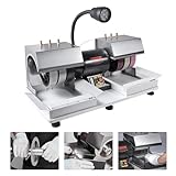VEVOR Cabbing Machine, 6' 1/4HP 1800rpm Efficient, Lapidary Rock Grinder Polisher With Lamp & Water Pump, Gem Faceting Machine, Rock Grinding Machine for Gem Jade Stone, Create Cabochons for Necklaces