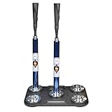 Jugs Pro-Style 5-Point T - This Batting tee Comes Complete with a Weighted Rubber encased Base and 2 Fully Adjustable Extension Tubes. Teaches Correct Contact Points for Inside, Middle, and Outside.