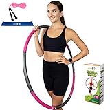 Better Sense Hoola Hoop for Adults - 8 Section Detachable Hoola Hoops, 2lb Weighted Hoola Hoop for Exercise - Portable Smooth & Soft Padding Weighted Hula Hoop