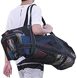 XXL Mesh Dive Bag for Scuba or Snorkeling - Diving Snorkel Gear Bags - Extra Large Beach Bags and Totes with Zipper and Pockets - Oversized Beach Duffle Bag Ideal for Your Pool Trip