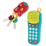 Battat Combo Set - Light & Sound Phone + Keys - Toddlers Ages 10-18 Months + (2 Piece)