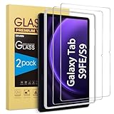 SPARIN [2-Pack] Screen Protector for Galaxy Tab S9 FE 5G 10.9 inch/Galaxy Tab S9 11 inch, 9H Tempered Glass with Easy Installation Frame, S Pen Compatible/HD Clear/Anti Scratch/Bubble Free