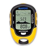 Altimeter GPS Digital Waterproof Outdoor Altitude Pre-Warning Remind Compass Stopwatch Sports -Barometer Weather Forcast Pedometer SUNROAD