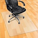 Kuyal Chair Mat for Hardwood Floor,46 x 60 inches Rectangle Desk Durable Wood/Tile Protection Mat for Rolling Chairs, Non-Studded Bottom, 2.1mm Thickness