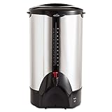 Adcraft CP-100 100-Cup Coffee Percolator, Silver