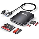 SD Card Reader, Beikell 4 in 1 Dual Connector (USB&USB C) USB C to Micro SD Memory Card Reader OTG Adapter -Supports SD/SDHC/SDXC/MMC/Micro SDXC/MS/MS Pro/CF, Compatible with Windows, OS