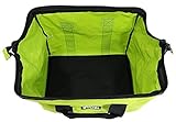 Green Wide Mouth Collapsible Genuine OEM Contractor’s Bag w/Full Top Single Zipper Action and Cross X Stitching
