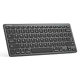Arteck Ultra-Slim Keyboard Compatible with iPad 10.2-inch/iPad Air/iPad 9.7-inch/iPad Pro/iPad Mini, iPhone and Other Bluetooth Enabled Devices Including iOS, Android, Windows, Black