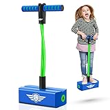Jumping Promotes Growing Taller- Pogo Stick Jumper for Kids, Toys for 3-12 Year Old Boys Girls (Dinosaur Green)--Kind Reminder:The first picture is incorrect, the dinosaur shaped picture is accurate.