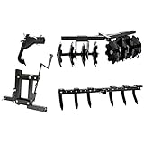 MOTOALLIANCE Impact Implements New Soil Kit for ATV, UTV, and Garden Tractors - Includes Lift, Disc Plow, Cultivator and Middle Buster.