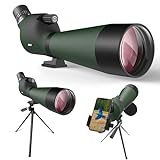 IBQ Spotting Scope, 20-60x85MM Spotting scopes for Target Shooting, Spotting scopes for Hunting, BAK4 High Definition Waterproof Spotter Scopes for Bird Watching Hunting Wildlife Scenery, with Tripod