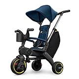 Doona Liki Trike S3 - Premium Foldable Push and Fold Tricycle Stroller for Toddler Ages 10 Months to 3 Years, Royal Blue