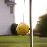 STERLING Sunnywood Sports Heavy Duty Tetherball Set for Outdoor Backyard with Ball, Rope and Pole 10-1/2' Height