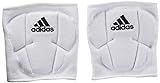 adidas Unisex-Adult Sleek 5 Inch Knee Pad, White/Black, Large