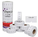 Perco'USE by' 1 Line Labels - 1 Sleeve, 8,000 USE by Labels for Perco 1 Line Date Guns