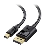 Cable Matters 4K Mini DisplayPort to DisplayPort Cable (DisplayPort to Mini DisplayPort) in Black 15 Feet - 4K 60Hz, 2K 144Hz Monitor Support