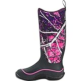 Muck Boots Hale Multi-Season Women's Rubber Boot, Black/Muddy Girl Camo, 7 M US