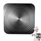 Diffuser Plate Protection Cookware For Gas Stove, Countertop Burners Heat Diffuser, Cookware Accessories, Square Fast Defrosting Tray Thawing Plate For Frozen Food, Aviation Aluminum (Size : 9.1 in)