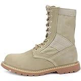 RORUN Women's Men's 8 Inch Desert Boots Work Boots Outdoor Shoes Hiking Backpack Motorcycle Jungle Boots Military Tactical Combat Boots