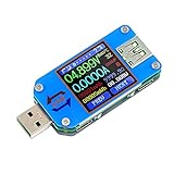DROK USB Power Meter, DC 4-24V 5A LCD USB A&C Voltage Current Display USB Tester Multimeter, Test Speed of Charger Cables, Capacity of Power Bank, QC 2.0 3.0