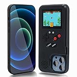 WeLohas Gameboy Case for iPhone 6 Plus/ 6s Plus/ 7 Plus/ 8 Plus,Handheld Retro 168 Classic Games,Color Video Display Game Case for iPhone,Anti-Scratch Shockproof Phone Cover for iPhone Black