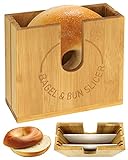 Adjustable Bagel Cutter Slicer for Small and Large Bagels-Bagel Cutter Bread Slicer Bagel Slicer Bagel holder for Buns, Muffins and Rolls