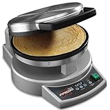 Waring Commercial Dual Sided Cooktop, Xpress Multipurpose Flat Double Non-Stick Surface Griddle, Commercial Foodservice Electric Grill Machine, Crepe Press, Tortilla, Quesadilla, Omelet Maker, Spatula