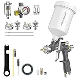 InoKraft D1 LVLP Air Spray Gun Premium Kit, Easy to Use, Paint Gun for Cars & House DIY Painting, 1.3/1.5/1.7mm Nozzles, with Paint Sprayer Accessories