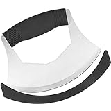 Mezzaluna Knife Salad Chopper, Luxiv Salad Chopper Stainless Steel Mezzaluna Knife with Protection Cover Vegetable Chopper Mincing Knife for Pizza, Cheese, Onion, Carrot, Pepper, Garlic (black)