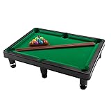 Mini Pool Table Set Portable Small Tabletop Billiards Game with 2 Sticks, 16 Balls and Triangle for Travel Party