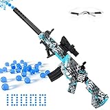 Gel Splatter Blaster Toy Kit, Full Automatic Water Bead Blaster with Everything, Outdoor Shooting Game for Adults and Kids Age 14+, Blue