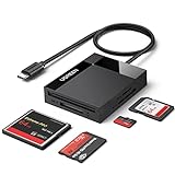 UGREEN USB C SD Card Reader 4-in-1 Memory Card Adapter External SD Micro SD MS CF Compact Flash Camera Card Reader Compatible with iPhone 15/15 Pro Max, Trail Camera Viewer, Game Camera, Macbook, iPad