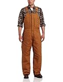 Dickies mens Insulated Bib overalls and coveralls workwear apparel, Brown Duck, X-Large US