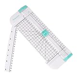 Paper Cutter,Portable Paper Trimmer,12 Inch Paper Slicer Scrapbooking Tool with Automatic Security Safeguard and Side Ruler for Craft Paper,A4 A5 Paper,Coupon, Label and Cardstock (Blue) (Green)