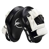 Valleycomfy Boxing Curved Focus Punching Mitts- Leatherette Training Hand Pads,Ideal for Karate, Muay Thai Kick, Sparring, Dojo, Martial Arts
