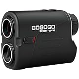 Gogogo Sport Vpro Laser Golf/Hunting Rangefinder, 6X Magnification Clear View 650/1200 Yards Laser Range Finder, Lightweight, Slope, Pin-Seeker & Flag-Lock & Vibration (Slope Switch & Inside Magnet)