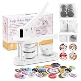 Tigoola Button Maker (5th Gen),58mm(2.25 inch) Pin Maker Machine,Button Press Machine,Badge Press Machine,Craft Gifts for Kids with Free Button Supplies 100pcs