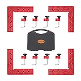 90 Degree Clamp,Positioning Squares,5.5' x 5.5' Right Angle Clamp,Corner clamps Woodworking Tool for Pictures Frames, Cabinets, Boxes (4 pack)