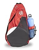 Infinite Discs Slinger Disc Golf Backpack for Quick Disc Storage, 6-12 Discs in Your Bag (Red)