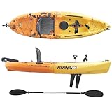 Fishingfun 9ft Modular Kayak with Pedal Drive | Sit On Top Fishing Kayak Multi-Storage | Lightweight, 500lbs Capacity | Easy Carry |Adjustable Aluminum Seat |Paddle Included| Adults Youths Kids