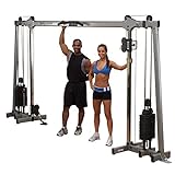 Body-Solid (GDCC250 Cable Crossover Exercise Machine for Home & Light Commercial Gym, Functional Training Center with Dual Weights Stack & Pulley Cable Workout Machines for Strength Training