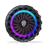 Nubia RedMagic Magnetic Phone Cooler 4 Pro, RGB Cell Phone Cooling Fan Portable Lightweight Mobile Phone Radiator with Semiconductor Cooling for iOS/Android Phone Gaming, Live, Outdoor Vlog