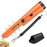 HOMPO Metal Detector Pinpointer - Fully Waterproof Handheld Pin Pointer Wand, High Accuracy Professional Search Treasure Pinpointing Finder Probe for Adults and Kids