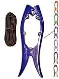 Brush Gripper Securely Anchor Your Kayak, Canoe or Boats up to 22 feet. Float Tubes, Fishing, Waterfowl Hunting, Ground Blinds The Harder You Pull The Tighter It Grips! - Made in USA (Blue)
