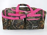 E-Z Tote 30' Real Tree Print Hunting Duffel Bag in 5 Colors (Pink Trim)