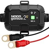 NOCO GENIUS2D, 2A Direct-Mount Onboard Car Battery Charger, 12V Automotive Charger, Battery Maintainer, Trickle Charger, Float Charger and Desulfator for Marine, ATV, Truck and Deep Cycle Batteries