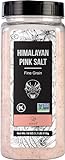 Soeos Himalayan Salt - Fine Grain, 18 oz, Himalayan Pink Salt, Pure Rock Salt for Grinders and Salt Mills, Kosher & Natural Certified, Healthy