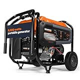 Generac 7676 GP8000E 8,000-Watt Gas-Powered Portable Generator - Electric Start with COsense Technology - Durable Design and Reliable Power for Emergencies and Recreation - CARB Compliant