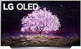 LG OLED C1 Series 48” Alexa Built-in 4k Smart TV, 120Hz Refresh Rate, AI-Powered 4K, Dolby Vision IQ and Dolby Atmos, WiSA Ready, Gaming Mode (OLED48C1PUB, 2021), Black